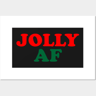 Jolly AF - Christmas Posters and Art